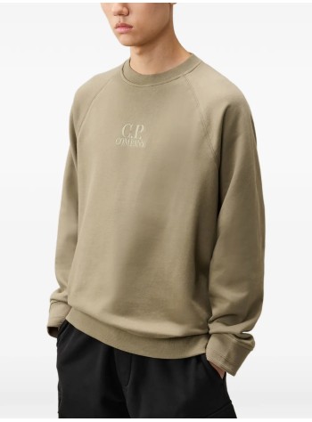 c.p.company sudadera hombre diagonal raised fleece crewneck logo sweatshirt - 21cmss025a005086w 356 2