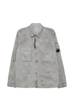 c.p.company outerwear manpanama-r zipped lens overshirt - 21cmos236a110540s r90