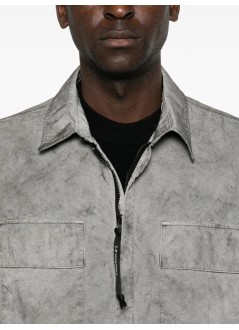 c.p.company outerwear manpanama-r zipped lens overshirt - 21cmos236a110540s r90