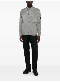 c.p.company outerwear manpanama-r zipped lens overshirt - 21cmos236a110540s r90