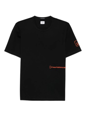 c.p.company t-shirt mant-shirts short sleeve in mercerized jersey - 21clts052a006370w 999
