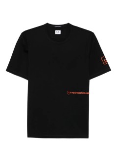 c.p.company camiseta hombre t-shirts short sleeve in mercerized jersey - 21clts052a006370w 999