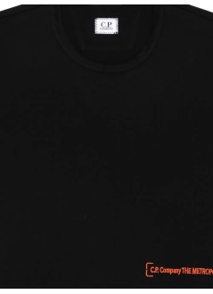 c.p.company camiseta hombre t-shirts short sleeve in mercerized jersey - 21clts052a006370w 999