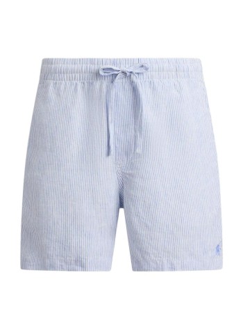 polo ralph lauren short pant manclassic fit linnen short - 710b19634004 6771a cabana blue white