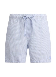 polo ralph lauren short pant manclassic fit linnen short - 710b19634004 6771a cabana blue white