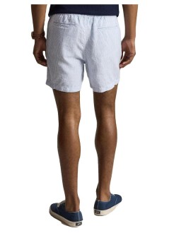 polo ralph lauren short pant manclassic fit linnen short - 710b19634004 6771a cabana blue white