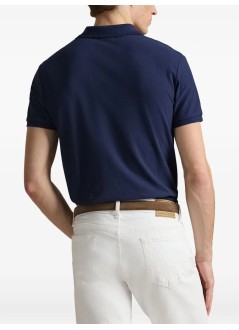 polo ralph lauren polo hombre custom slim fit honeycomb-mesh polo - 710b13479005 cruise navy