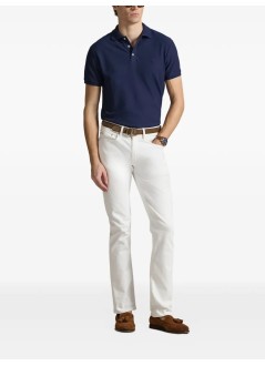 polo ralph lauren polo hombre custom slim fit honeycomb-mesh polo - 710b13479005 cruise navy