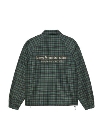 new amsterdam outerwear mancoach jacket - 2602008002 green check 2