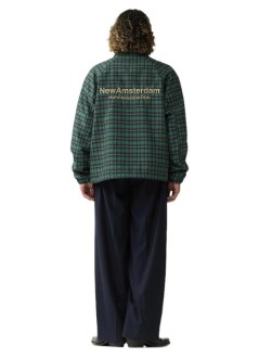 new amsterdam outerwear mancoach jacket - 2602008002 green check