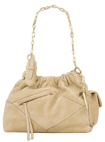 ba&sh handbag mujer bag s suede mini june tote multipockets - 2h26mjtp beige