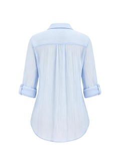seafolly camiseria mujer breeze beach shirt - 54795to powder blue