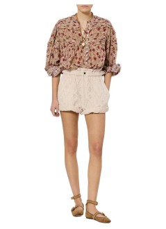 isabel marant pantalon corto mujer kisha-ga - 26ash0328fad3i01e 90be