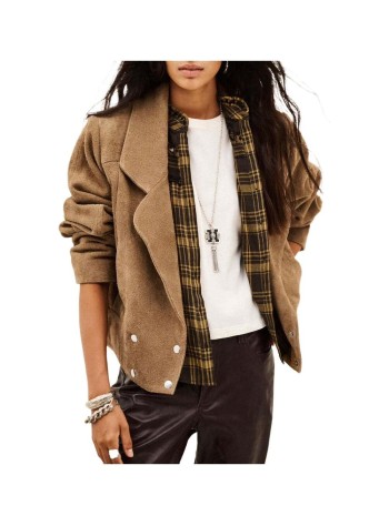 ba&sh outerwear mujer jacket cowy - 1h26cowy blond 2