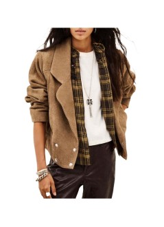 ba&sh outerwear womanjacket cowy - 1h26cowy blond
