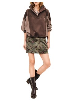 ba&sh falda mujer skirt rhea - 1h26rhea kaki