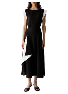 karl lagerfeld dress womanfluid occasion dress - b3w13027 998
