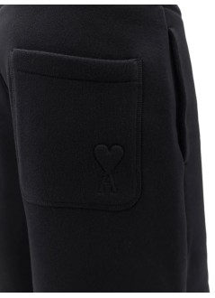 ami pant  manquota - jogging with tonal embossed big ami de coeur - utr806749 001