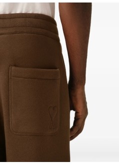 ami pant  manquota - jogging with tonal embossed big ami de coeur - utr806749 2221