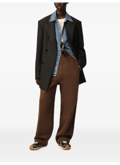 ami pant  manquota - jogging with tonal embossed big ami de coeur - utr806749 2221