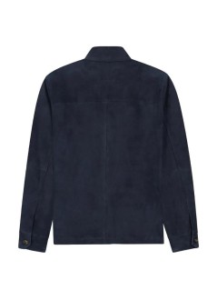 aurélien outerwear mansuede overshirt - 60241104010000 navy