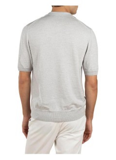 aurélien polo manbuttonless polo - 40230802140003 greige