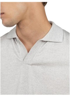 aurélien polo manbuttonless polo - 40230802140003 greige