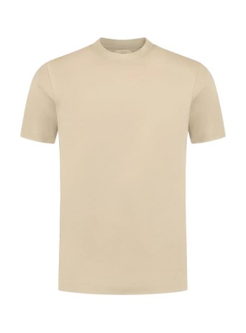 aurélien t-shirt manaur1 t-shirt, big collar - 60230902160000 light beige