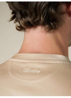 aurélien t-shirt manaur1 t-shirt, big collar - 60230902160000 light beige