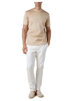 aurélien t-shirt manaur1 t-shirt, big collar - 60230902160000 light beige