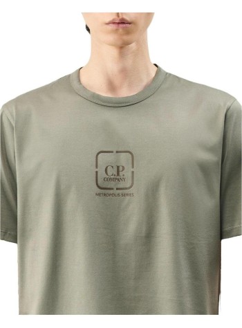 c.p.company camiseta hombre t-shirts short sleeve in mercerized jersey - 21clts013a006370w 661 2