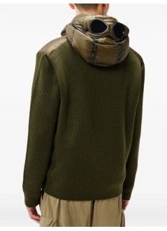 c.p.company outerwear manknitwear jacket in merino wool extrafine - 21cmkn052a006390m 683