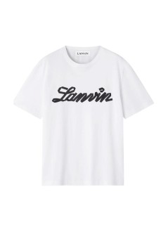 lanvin camiseta hombre embroidered logo t-shirt - rmts0012j308p26 0122
