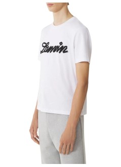 lanvin camiseta hombre embroidered logo t-shirt - rmts0012j308p26 0122