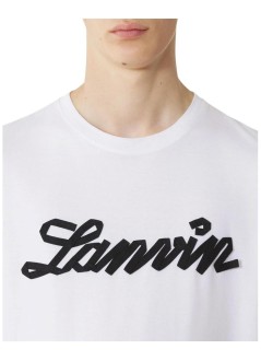 lanvin camiseta hombre embroidered logo t-shirt - rmts0012j308p26 0122