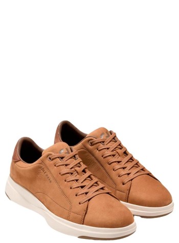cole haan sneaker hombre grandpro tennis 2.0 - c44716 toasted coconut nubuck chestnut ivory 2