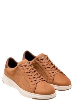 cole haan sneaker mangrandpro tennis 2.0 - c44716 toasted coconut nubuck chestnut ivory