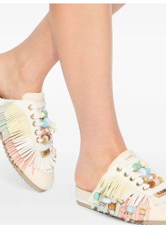 kurt geiger clog womanislington p fringe mule - 5854145019 45