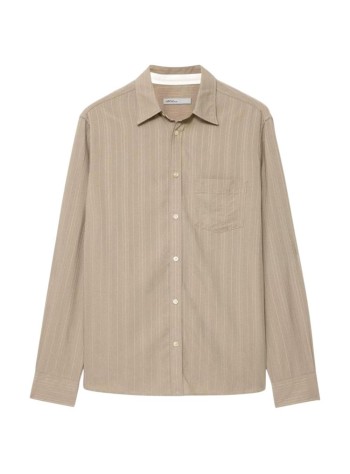 all saints shirt manbellas ls shirt - m011sf golden brown