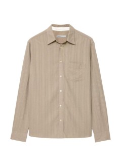 all saints shirt manbellas ls shirt - m011sf golden brown