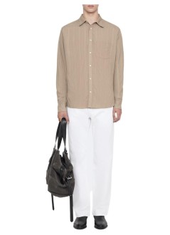 all saints shirt manbellas ls shirt - m011sf golden brown