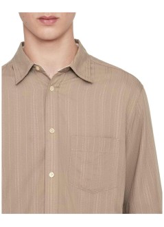 all saints shirt manbellas ls shirt - m011sf golden brown
