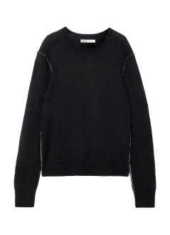 all saints knitwear manstaged cardigan - m006kf black ecru white