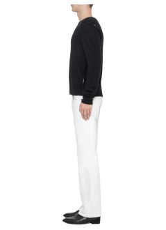 all saints knitwear manstaged cardigan - m006kf black ecru white
