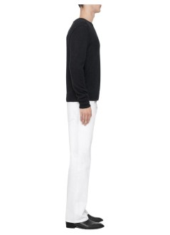 all saints knitwear manstaged cardigan - m006kf black ecru white