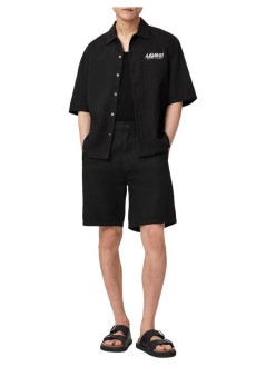 all saints shirt mansynth ss shirt - m033sf orca black