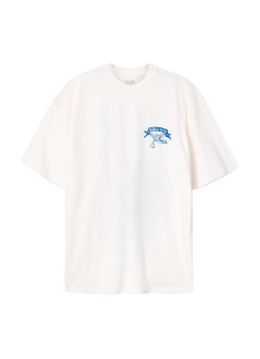 all saints t-shirt mancray ss crew - m024pf chalk white