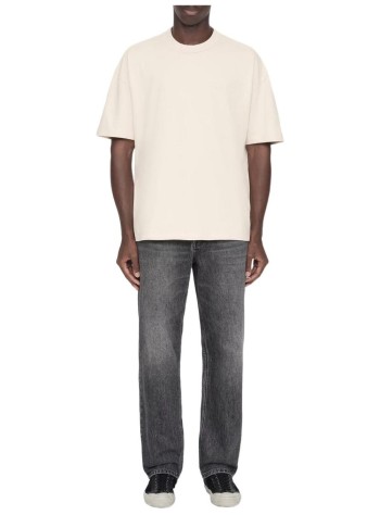 all saints t-shirt manxander ss crew - m030jc muted white 2