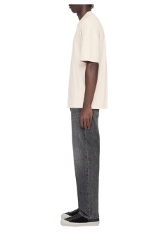 all saints t-shirt manxander ss crew - m030jc muted white