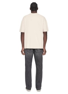 all saints t-shirt manxander ss crew - m030jc muted white